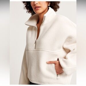 A&F vegan leather Sherpa